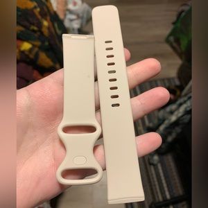 Fitbit Versa 3 Infinity Band Lunar White